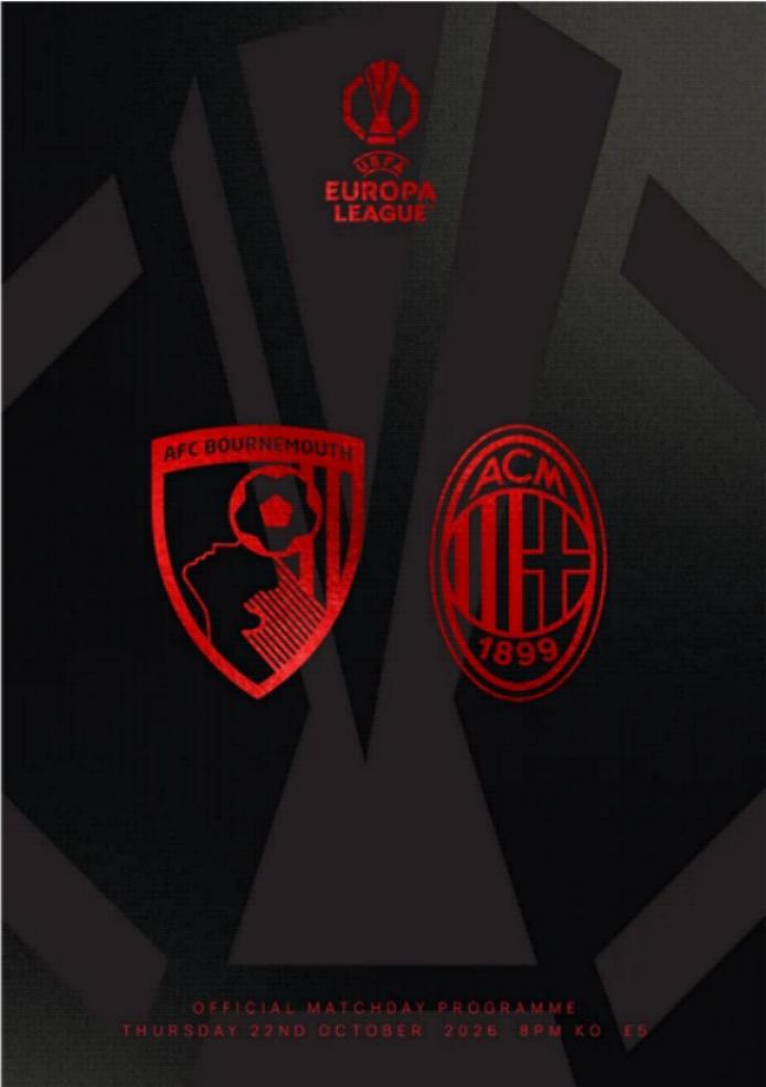 2026/27 EUROPA LEAGUE - BOURNEMOUTH v AC MILAN